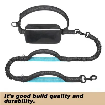 Idejn Ħieles Dog Leash Bil Zipper Pouch